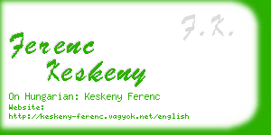 ferenc keskeny business card